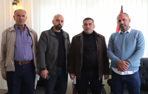 مدير ارتباط مدني جنوب الخليل و المركز الفلسطيني لحقوق الإنسان يزوران بلدية السموع