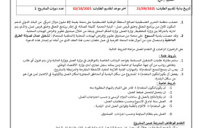 دعوة لعقد عمل مؤقت &ndash; فرص عمل متعددة -  برنامج التعافي وخلق فرص عمل