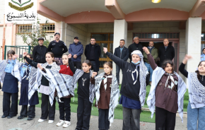 البلدية تشارك في حملة تخضير بلادي بمدرسة شهداء السموع