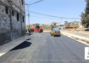 مشروع تعبيد شارع رابط أبو هوى بطول 760 مترًا