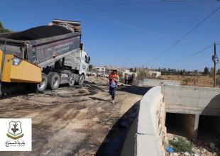 مشروع تعبيد شارع رابط أبو هوى بطول 760 مترًا