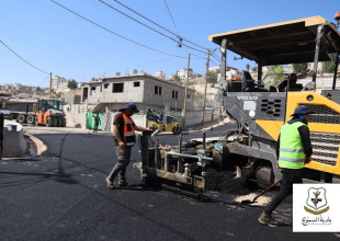 مشروع تعبيد شارع رابط أبو هوى بطول 760 مترًا
