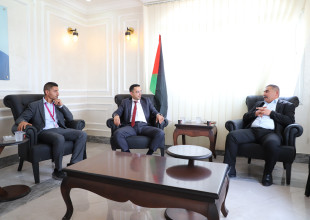 زيارة وفد من بنك فلسطين بلدية السموع لبحث التعاون المشترك