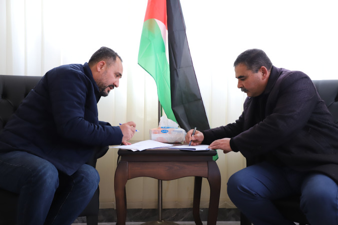 البلدية توقع مذكرة تفاهم مع منظمة العمل ضد الجوع لإنشاء شبكة مياه