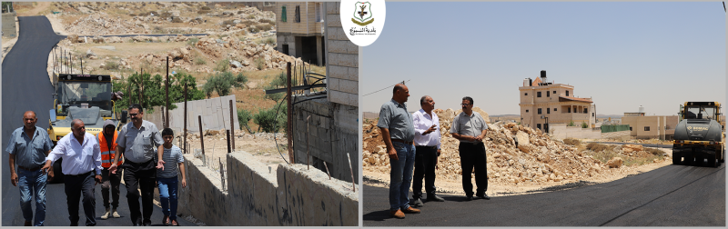 رئيس البلدية يتفقد المرحلة الأولى من مشروع تعبيد طرق فرعية ودخلات خاصة