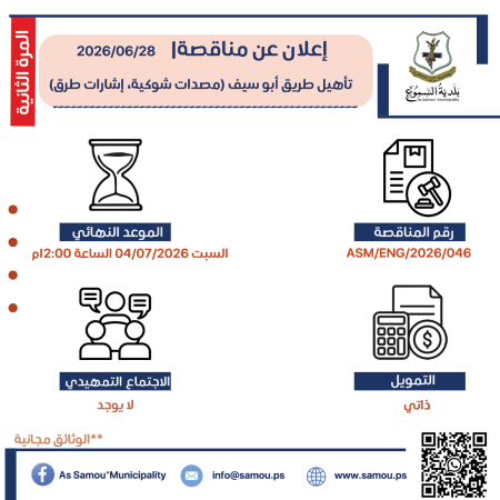 تأهيل طريق أبو سيف (مصدات شوكية، إشارات طرق)/ المرة الثانية